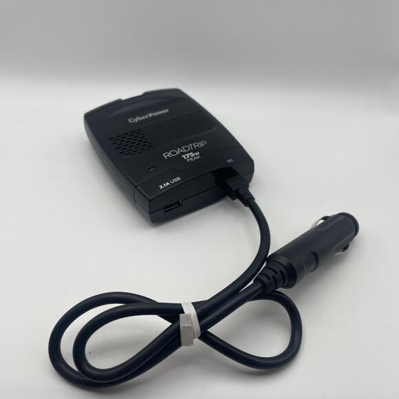 CYBERPOWER 175W CAR DC TO AC POWER INVERTER Roadtrip CPS175PSU Tested Good - Picture 2 of 5